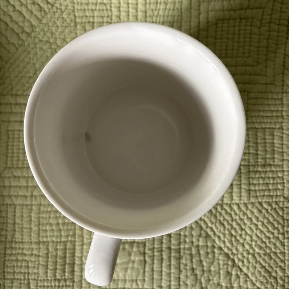 Pottery Barn Nautical Oars Rowing Coffee Mug Canoe Paddle Coastal Cabin Cup